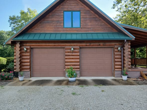 Garage door before installation
