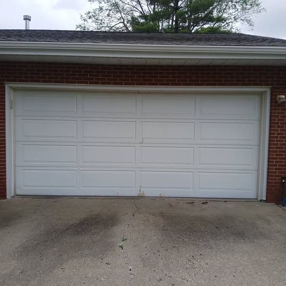 Single Garage door before installation